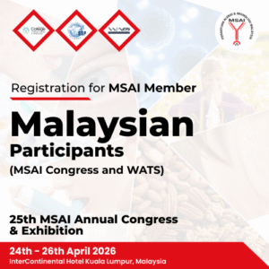 Registration for Malaysian Participants MSAI Member (Congress & WATS)